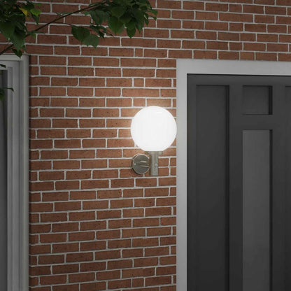 Lampada da Parete Esterna Argento 28 x 25 x 38 cm