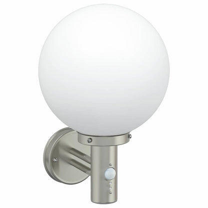 Lampada da Parete Esterna 2 pcs Argento 28 x 25 x 38 cm