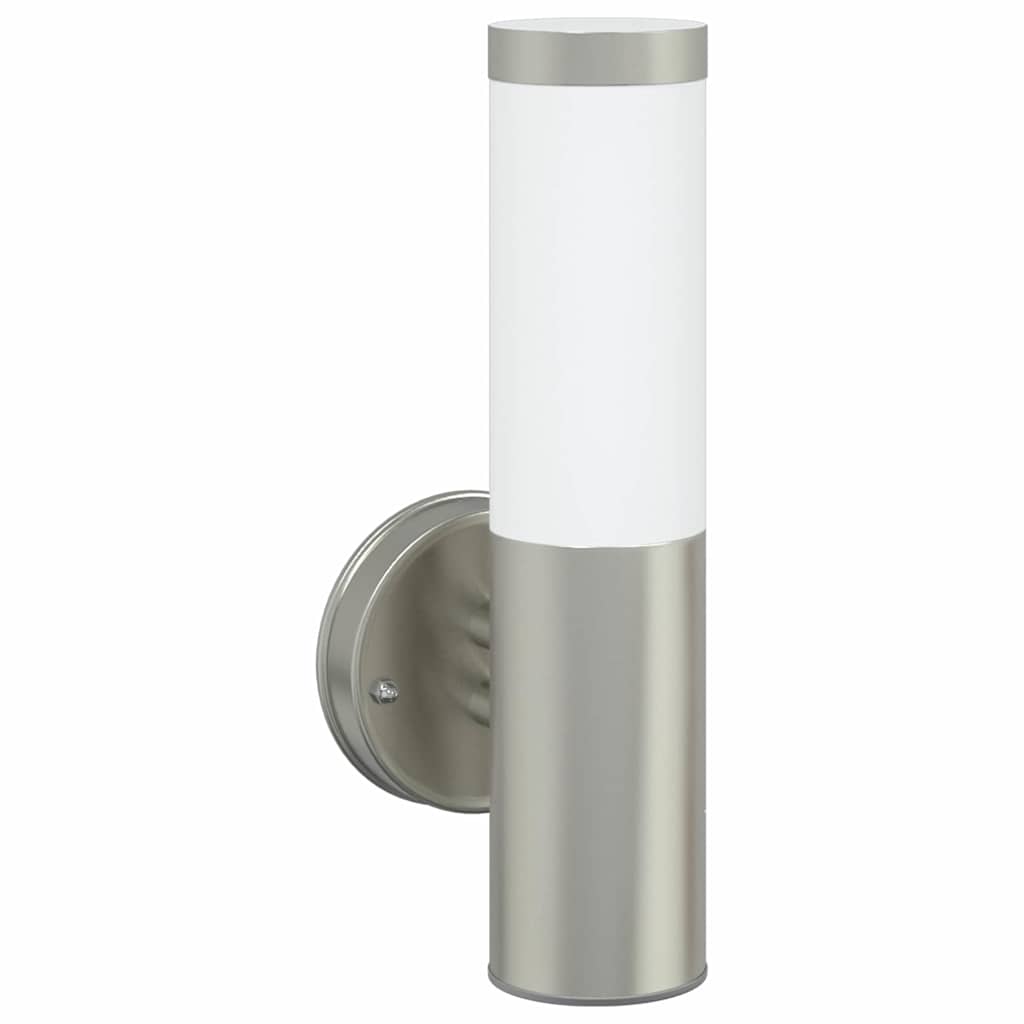 Lampada da Parete Esterna Argento 15 x 7,5 x 33 cm