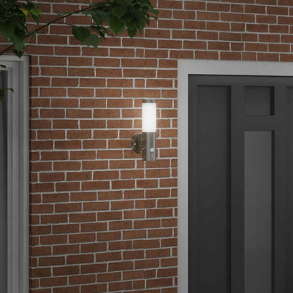 Lampada da Parete Esterna Argento 15 x 7,5 x 33 cm