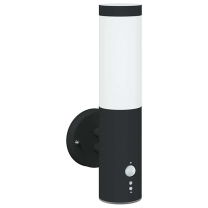 Lampada da Parete Esterna Nero 15 x 7,5 x 33 cm