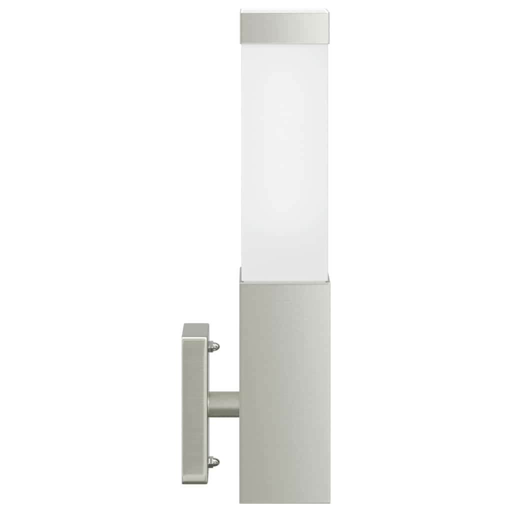 Lampada da Parete Esterna Argento 10.5 x 6 x 33 cm