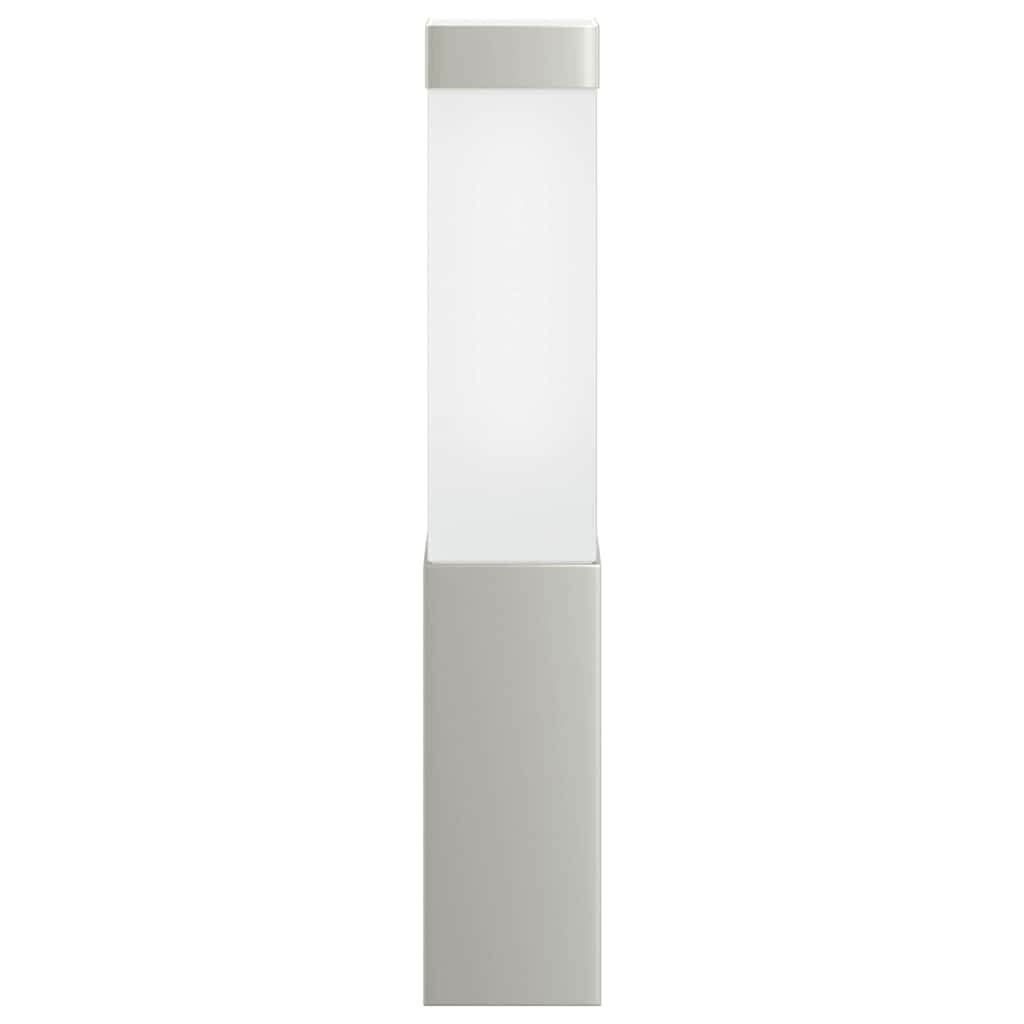Lampada da Parete Esterna 2 pcs Argento 10.5 x 6 x 33 cm