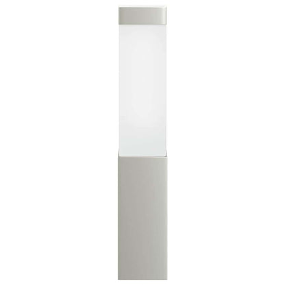 Lampada da Parete Esterna 2 pcs Argento 10.5 x 6 x 33 cm