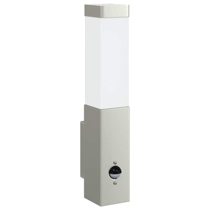 Lampada da Parete Esterna Argento 10.5 x 6 x 33 cm