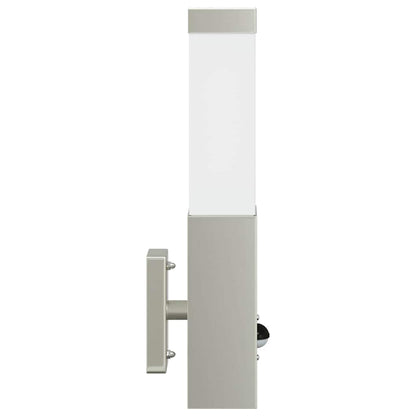Lampada da Parete Esterna Argento 10.5 x 6 x 33 cm