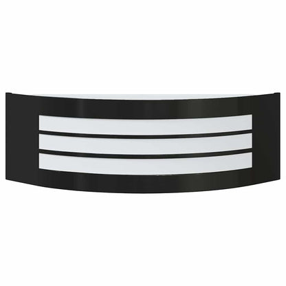 Lampada da Parete Esterna 2 pcs Nero 32 x 10 x 10 cm