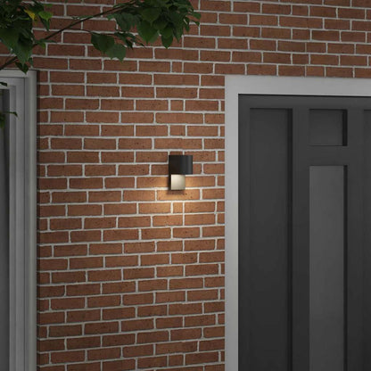 Lampada da Parete Esterna Nero 12 x 7 x 15 cm