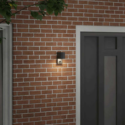 Lampada da Parete Esterna Nero 12 x 7 x 15 cm