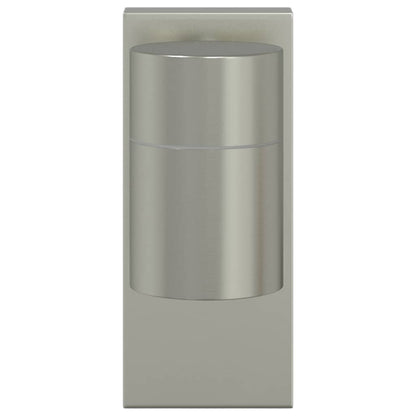 Lampada da Parete Esterna 2 pcs Argento 6,5 x 10,5 x 16 cm
