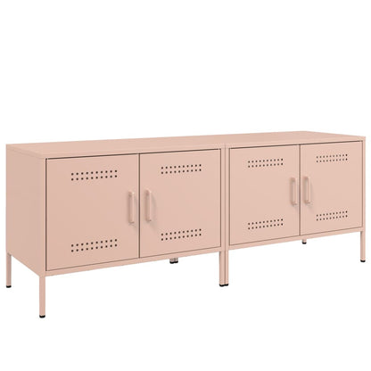 Mobili TV 2pz Rosa 68x39x50,5 cm in Acciaio