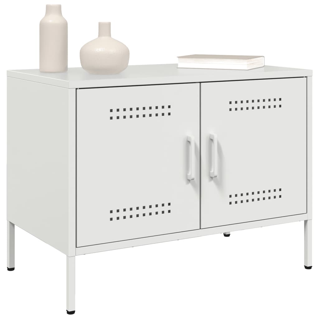 Mobili TV 2pz Bianchi 68x39x50,5 cm in Acciaio