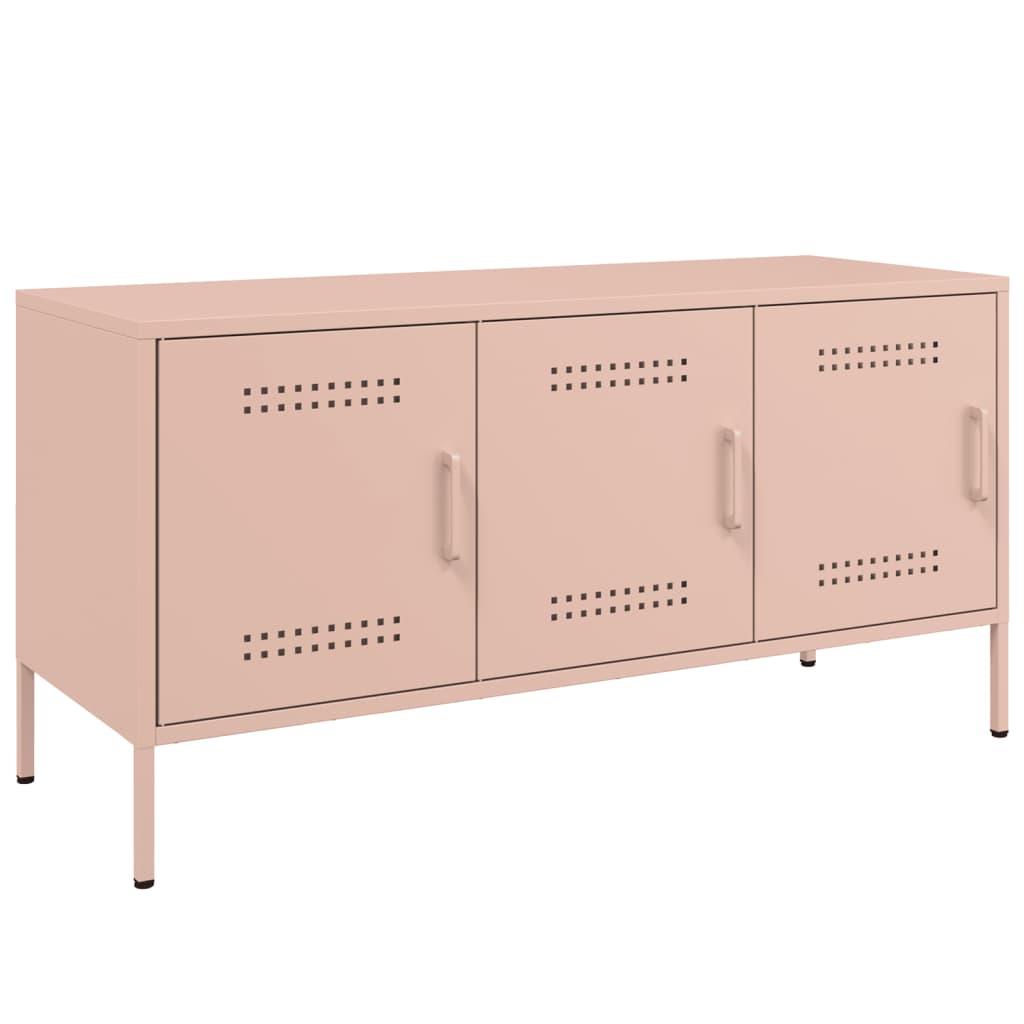 Mobile TV Rosa 100,5x39x50,5 cm in Acciaio