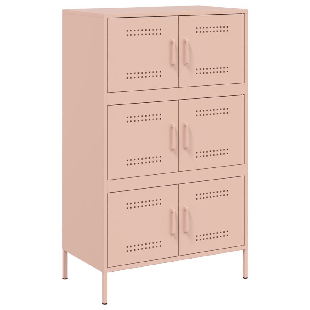 Credenza Rosa 68x39x113 cm in Acciaio