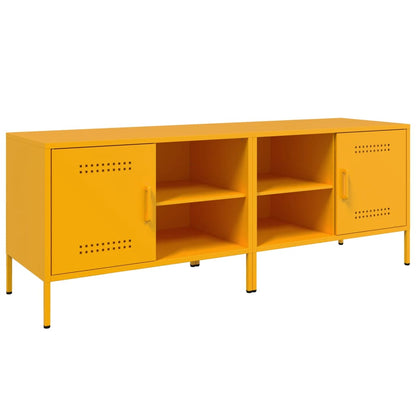 Mobili TV 2 pz Giallo Senape 68x39x50,5 cm in Acciaio