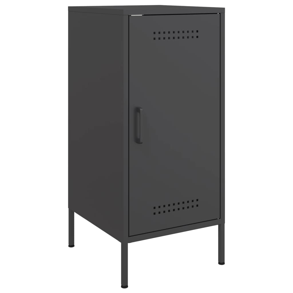 Credenza Nera 36x39x79 cm in Acciaio