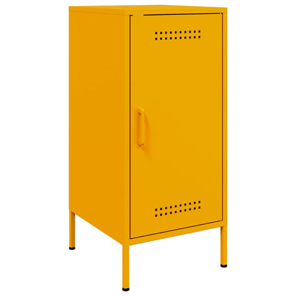 Credenza Giallo Senape 36x39x79 cm in Acciaio