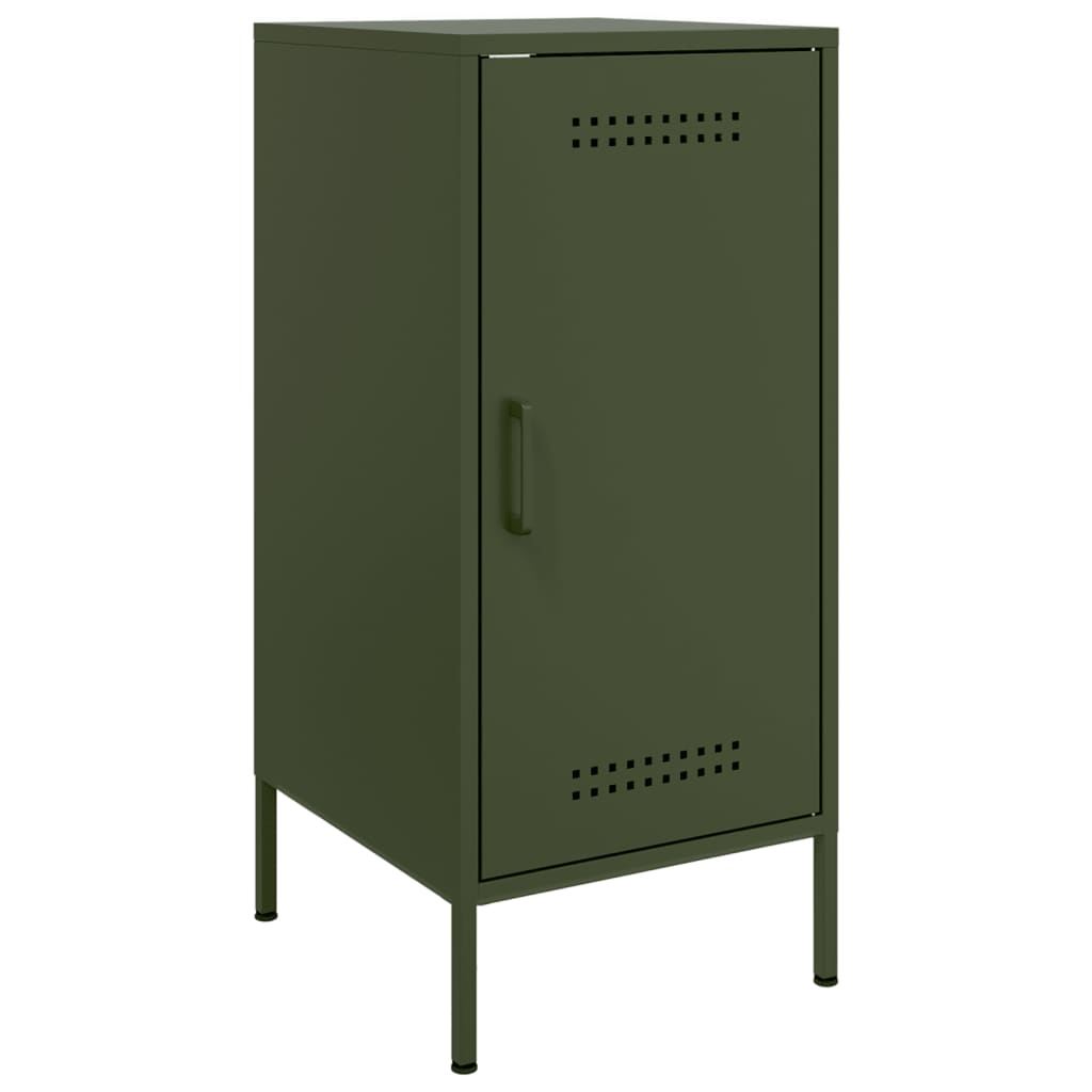 Credenza Verde Oliva 36x39x79 cm in Acciaio