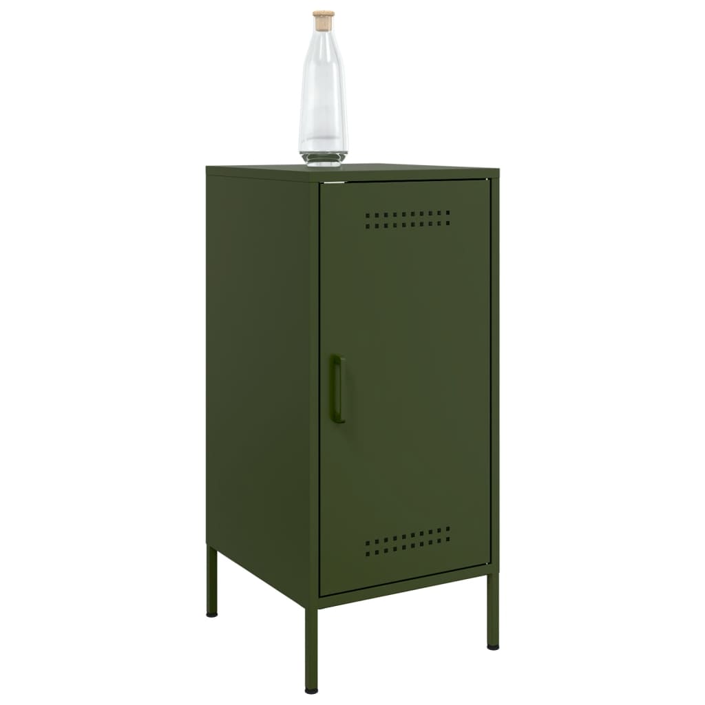 Credenza Verde Oliva 36x39x79 cm in Acciaio