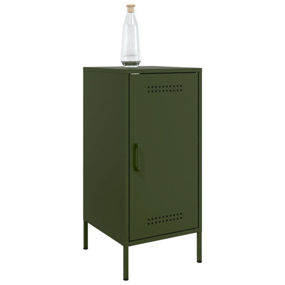 Credenza Verde Oliva 36x39x79 cm in Acciaio