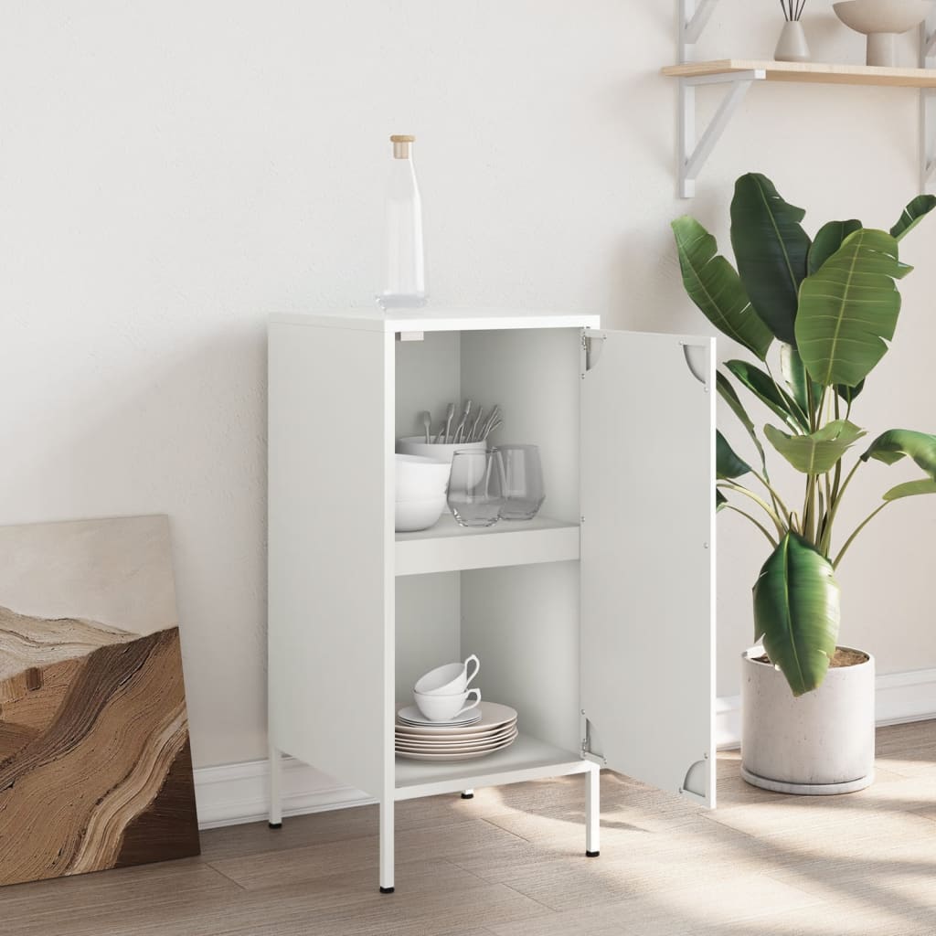 Credenza Bianca 36x39x79 cm in Acciaio