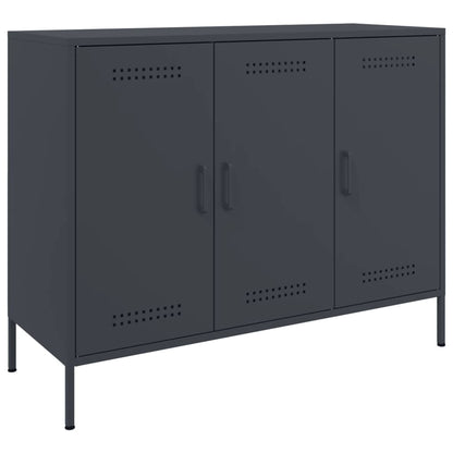 Credenza Antracite 100,5x39x79 cm in Acciaio