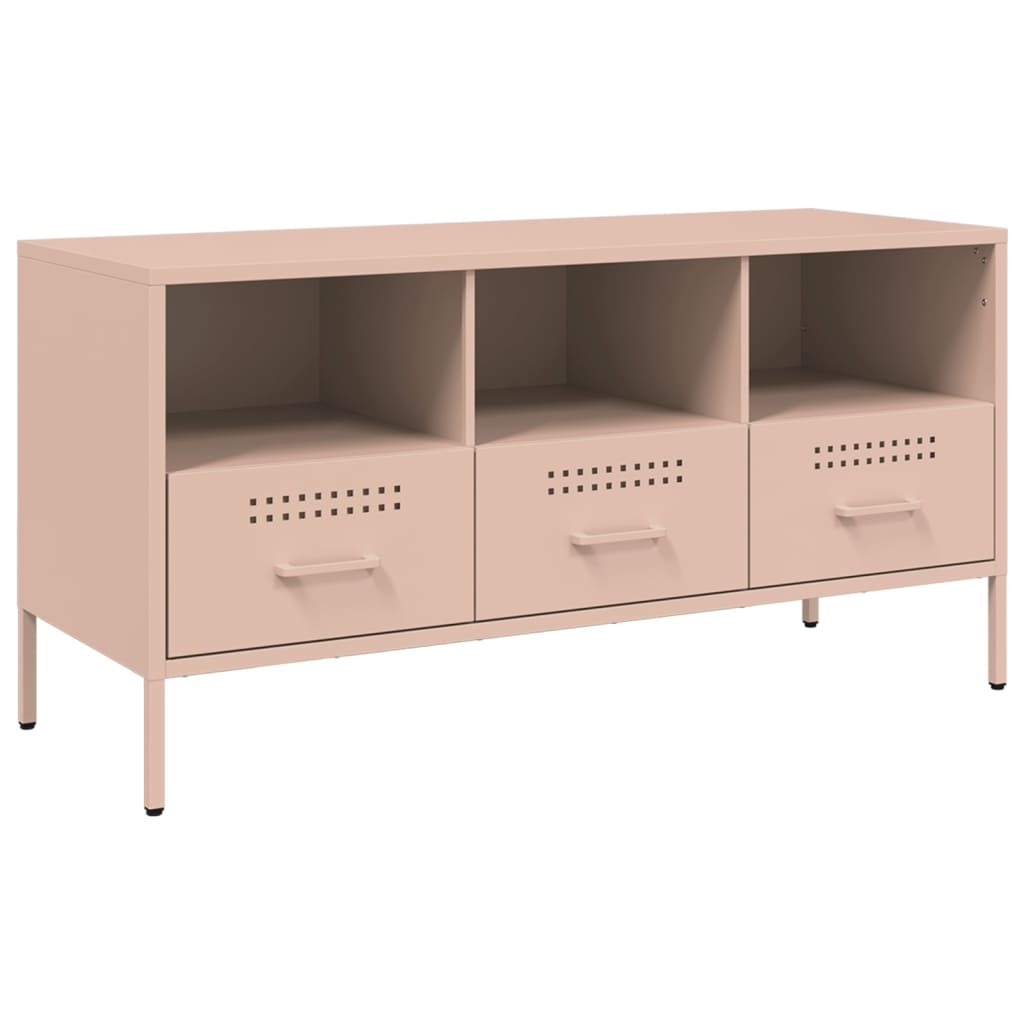 Mobile TV Rosa 100,5x39x50,5 cm in Acciaio