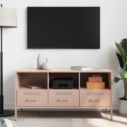 Mobile TV Rosa 100,5x39x50,5 cm in Acciaio