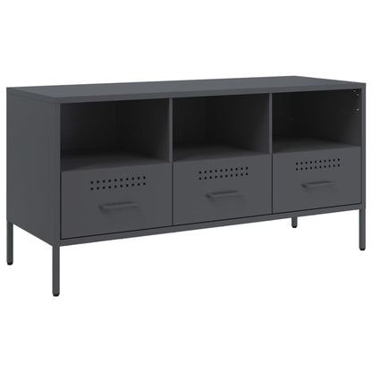 Mobile TV Antracite 100,5x39x50,5 cm in Acciaio