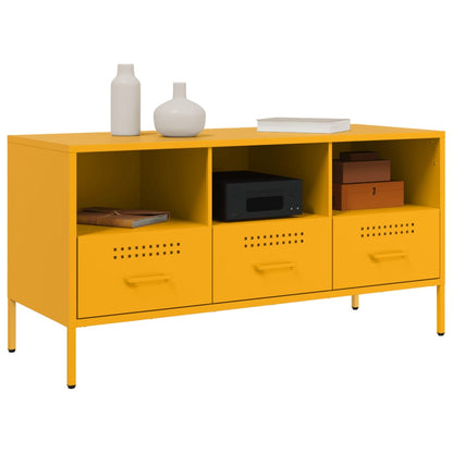 Mobile TV Giallo Senape 100,5x39x50,5 cm in Acciaio