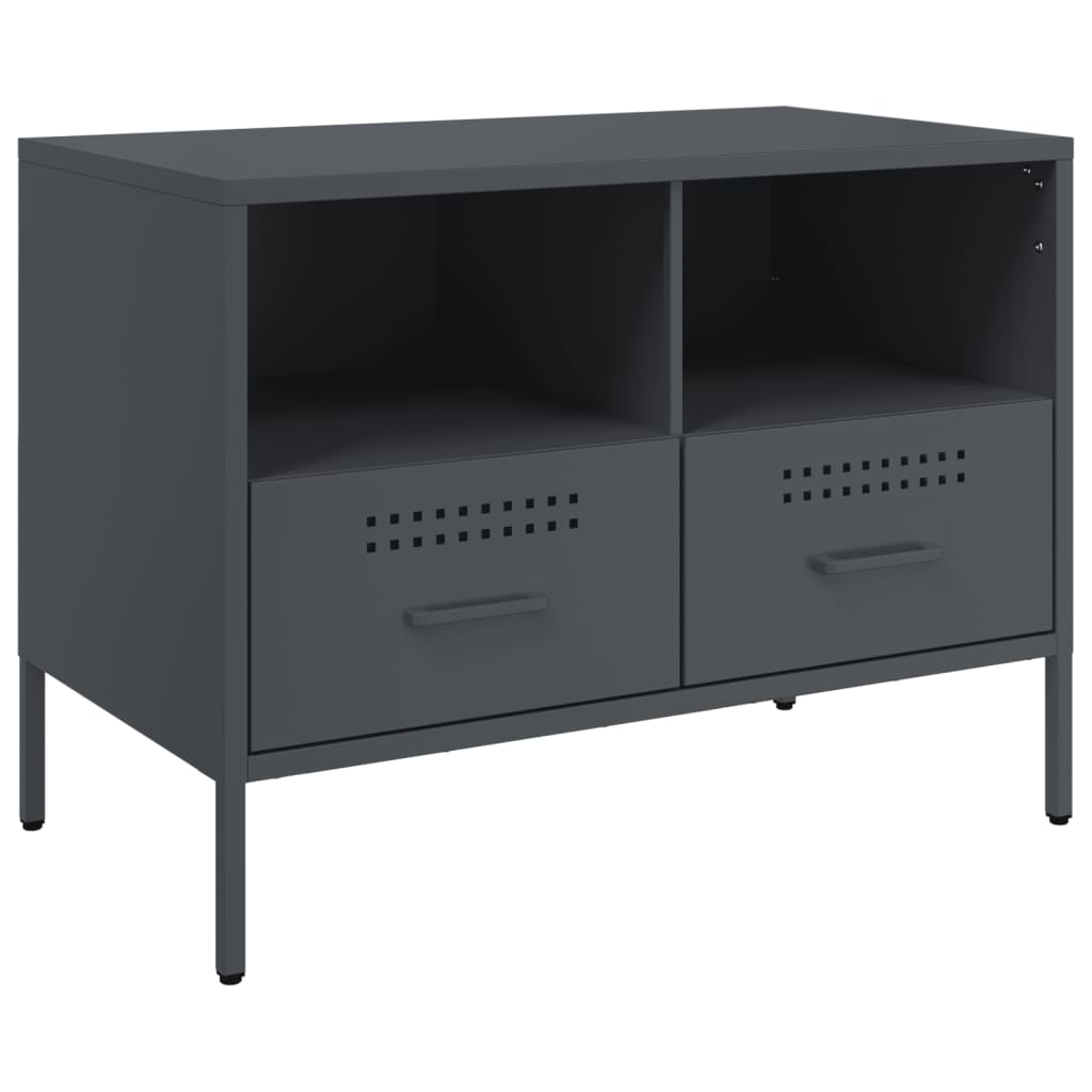Mobile TV Antracite 68x39x50,5 cm in Acciaio