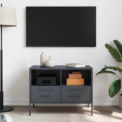 Mobile TV Antracite 68x39x50,5 cm in Acciaio