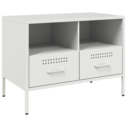 Mobile TV Bianco 68x39x50,5 cm in Acciaio
