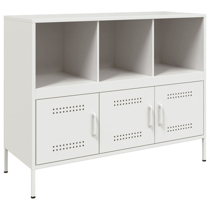 Credenza Bianca 100,5x39x79 cm in Acciaio