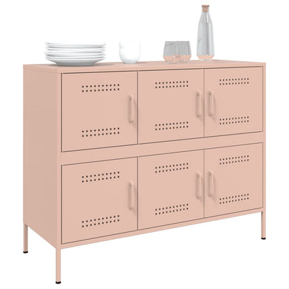 Credenza Rosa 100,5x39x79 cm in Acciaio