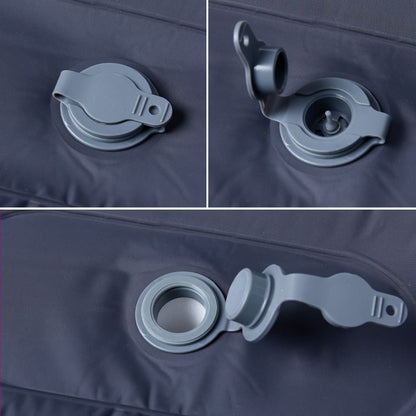 Materasso Campeggio Autogonfiabile con Cuscini 1 Persona Grigio