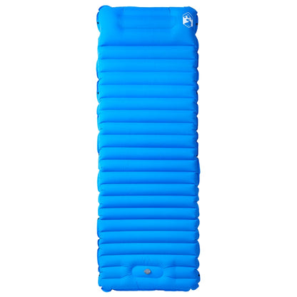 Materasso da Campeggio Autogonfiabile con Cuscini 1 Persona Blu