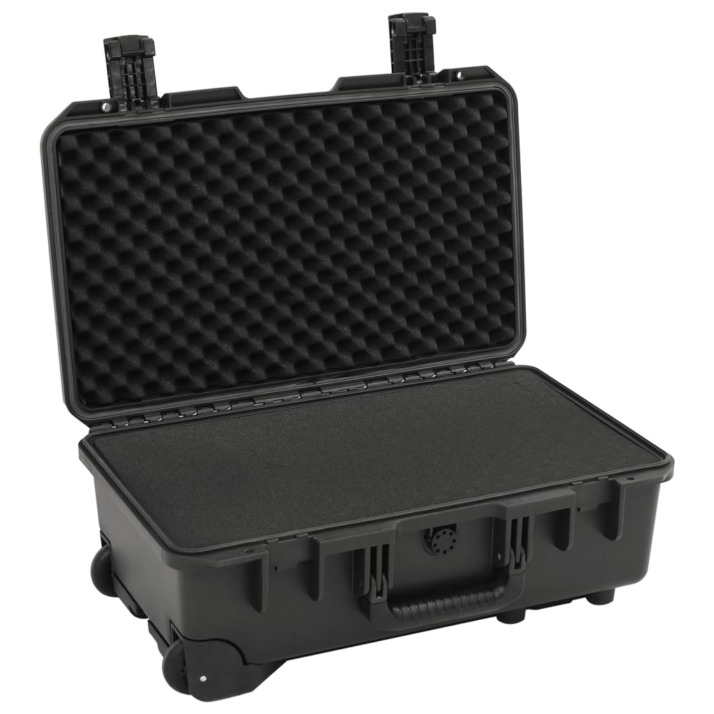 Valigetta da Volo Portatile Nera 55x35x22,5 cm in PP