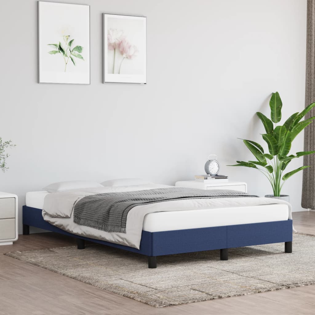 Giroletto senza Materasso Blu 120x190 cm in Tessuto