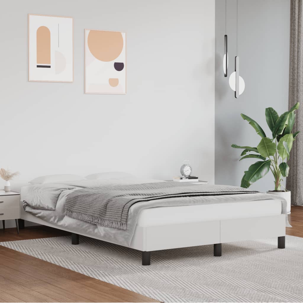 Giroletto senza Materasso Bianco 120x190 cm Similpelle