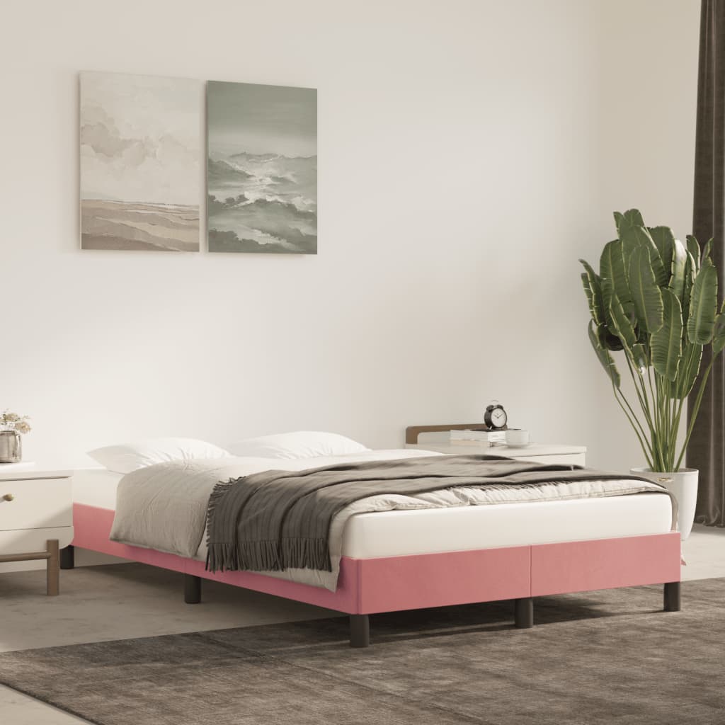 Giroletto senza Materasso Rosa 120x190 cm Velluto