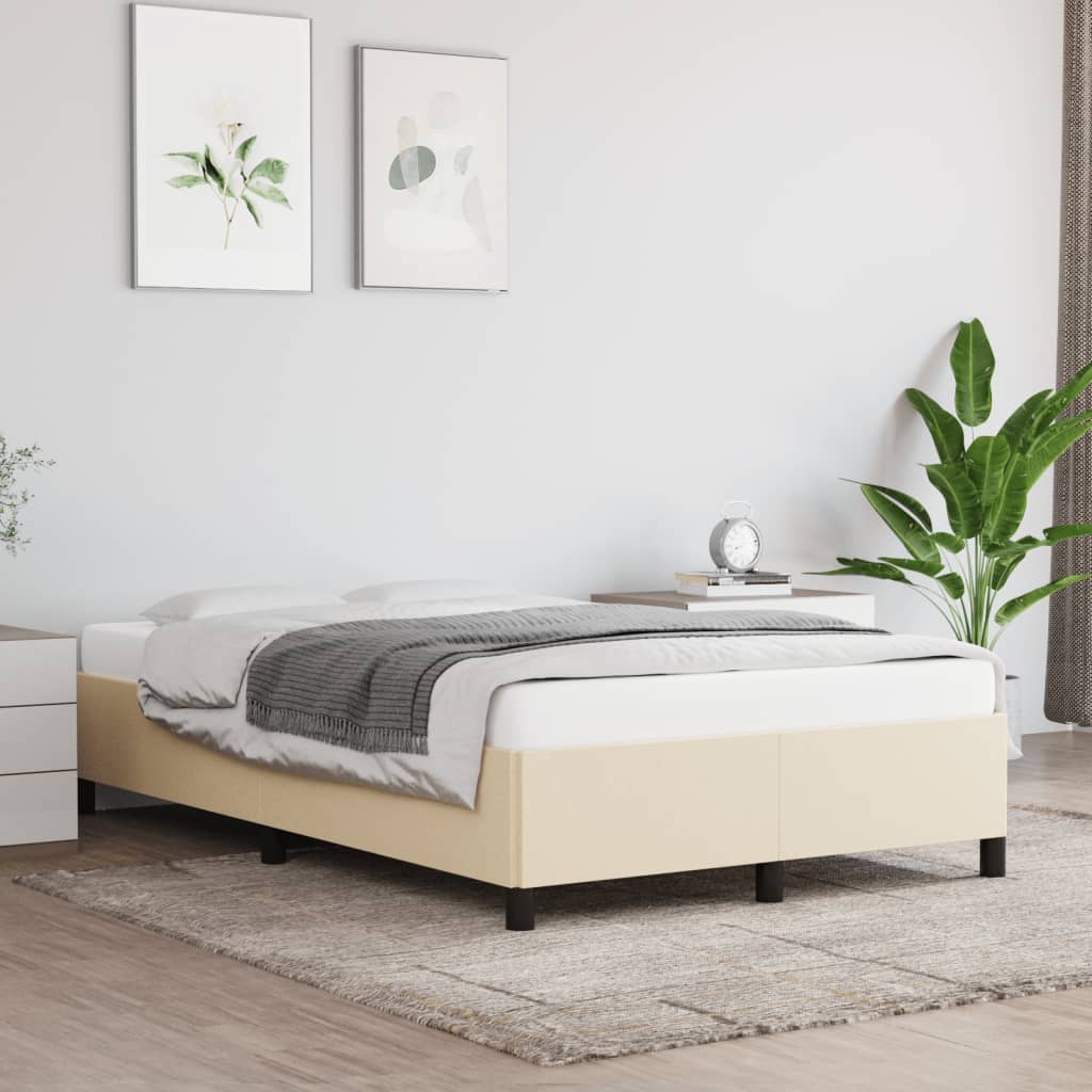 Giroletto senza Materasso Crema 120x190cm in Tessuto