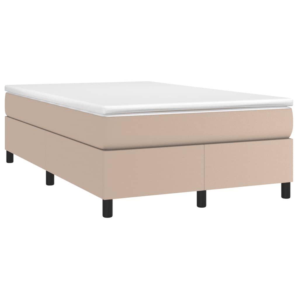 Giroletto a Molle con Materasso Cappuccino 120x190cm Similpelle