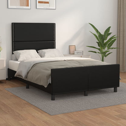 Giroletto senza Materasso Nero 120x190 cm Similpelle
