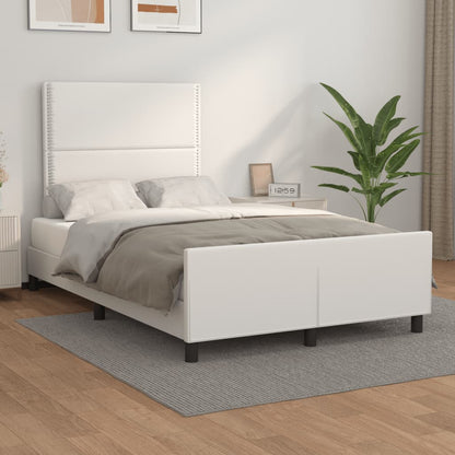Giroletto senza Materasso Bianco 120x190 cm Similpelle