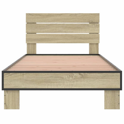 Giroletto Rovere Sonoma 100x200 cm Legno Multistrato e Metallo