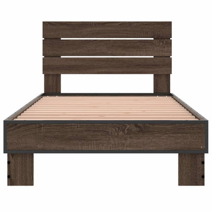 Giroletto Rovere Marrone 75x190 cm Legno Multistrato e Metallo