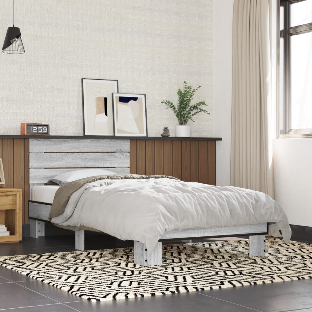 Giroletto senza Materasso Rovere Sonoma 90x190 cm