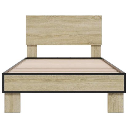 Giroletto Rovere Sonoma 100x200 cm Legno Multistrato e Metallo
