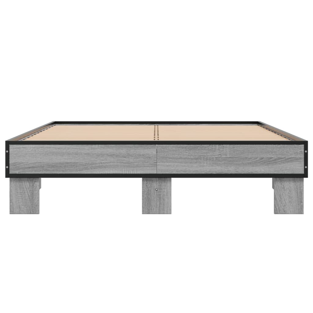 Giroletto Grigio Sonoma 140x200 cm in Legno Multistrato Metallo